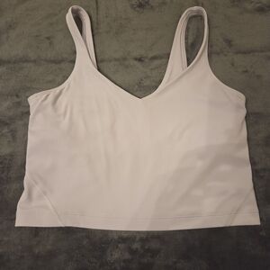 Lululemon align tank. Size 8. Color is lavender dew. In good condition.
